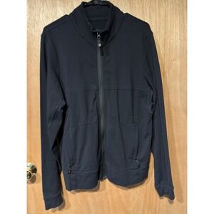 Lululemon Jacket Mens Medium Black Stretch Full Zip Performance Training Track